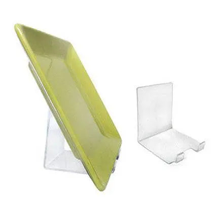 Support à assiette, transparent, 4” x 4” x 5”-S&P Le magasin des Commerçants