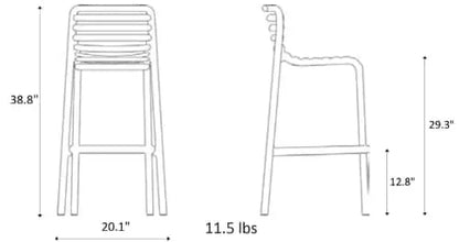 Tabouret de bar Doga-S&P Le magasin des Commerçants