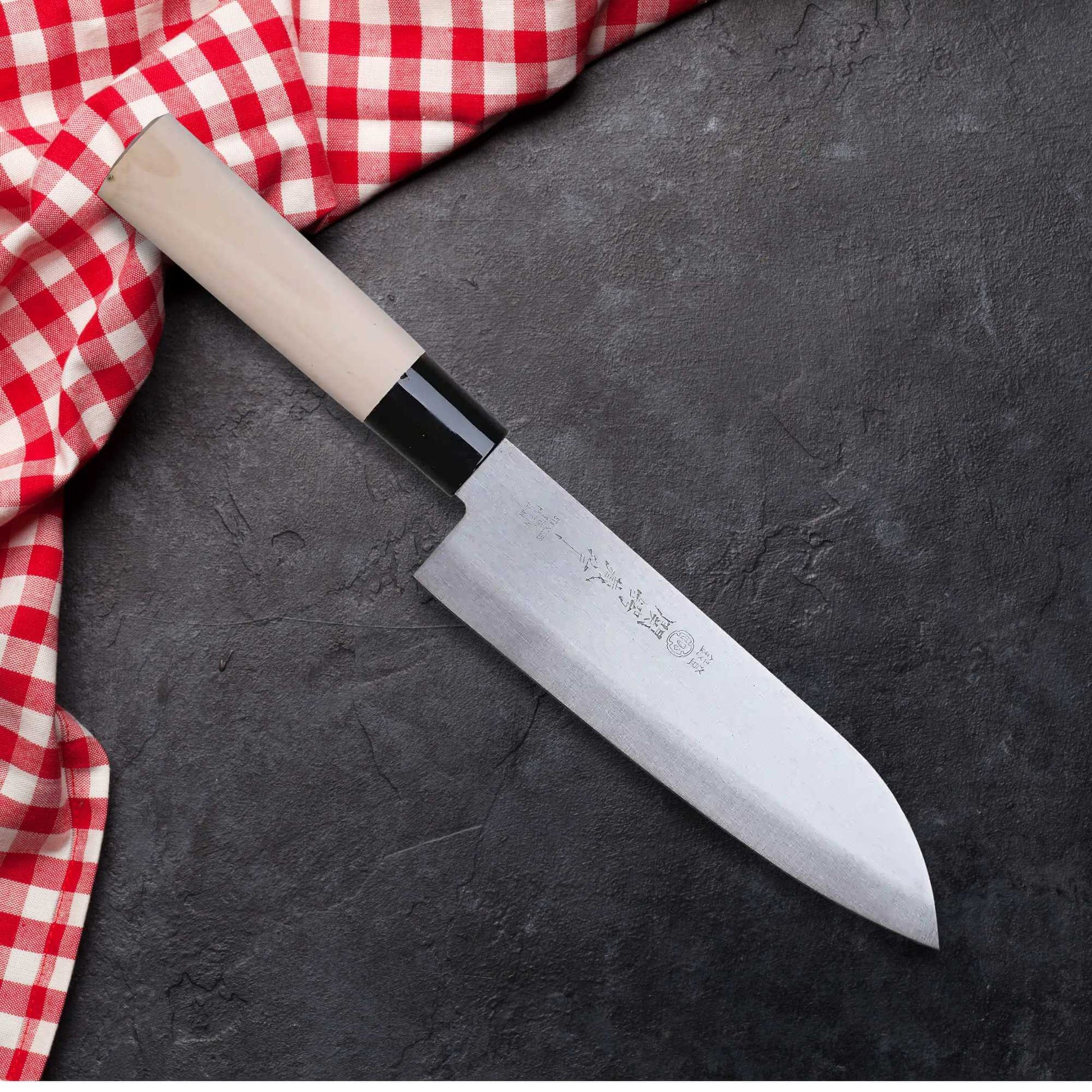 Tsubazo - Santoku knife 170mm - Stainless Steel blade | Made in Japan Ginza Steel