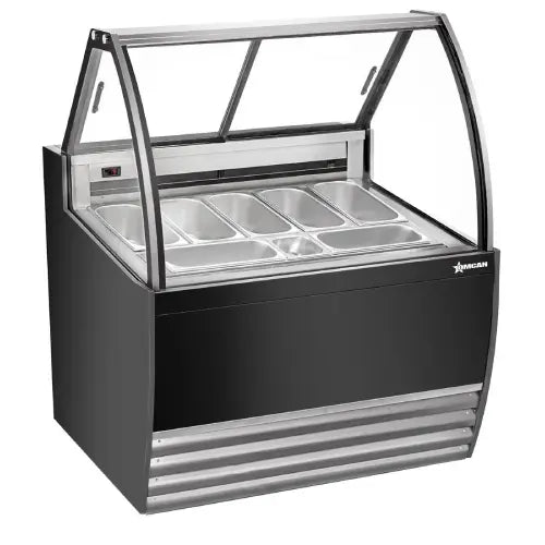 Vitrine à glaces (extérieur noir) S&P Le magasin des Commerçants