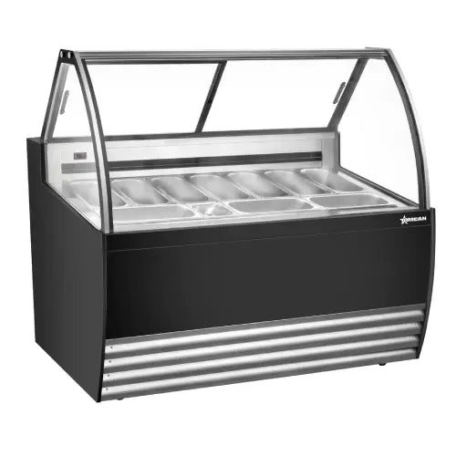 Vitrine à glaces (extérieur noir) S&P Le magasin des Commerçants