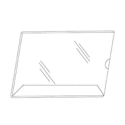 Présentoir en acrylique clair horizontal, pour feuille, 8 1/2" x 11"-S&P Le magasin des Commerçants
