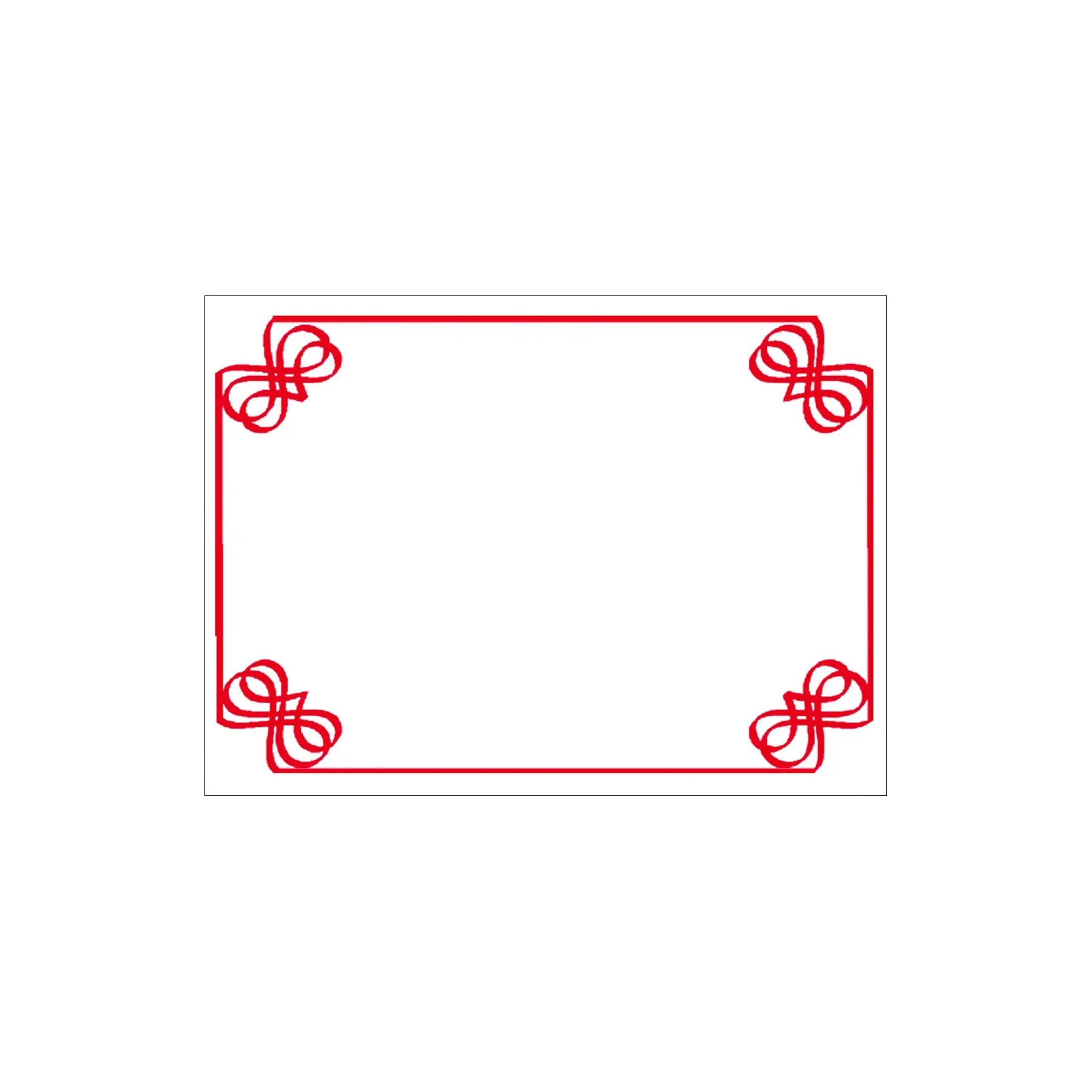 Carte plastifiée, blanc/rouge, 3" x 4"-S&P Le magasin des Commerçants