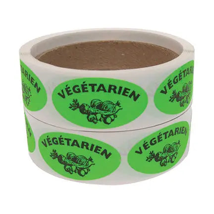 Étiquettes ovales, avec inscription, 1 ¾" x 1" (500) S&P Le magasin des Commerçants