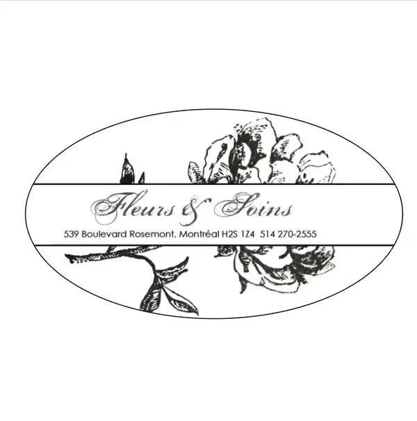 Étiquettes ovales, blanc, 3" x 2" S&P Le magasin des Commerçants