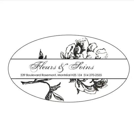 Étiquettes ovales, blanc, 3" x 2" S&P Le magasin des Commerçants