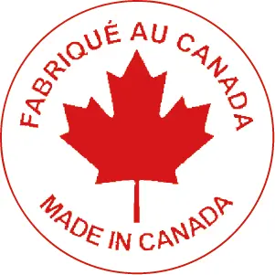 Étiquettes rondes, avec inscription « Fabriqué au Canada » (500) S&P Le magasin des Commerçants