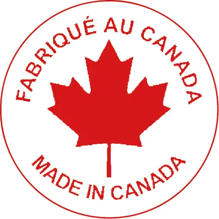 Étiquettes rondes, avec inscription « Fabriqué au Canada » (500) S&P Le magasin des Commerçants