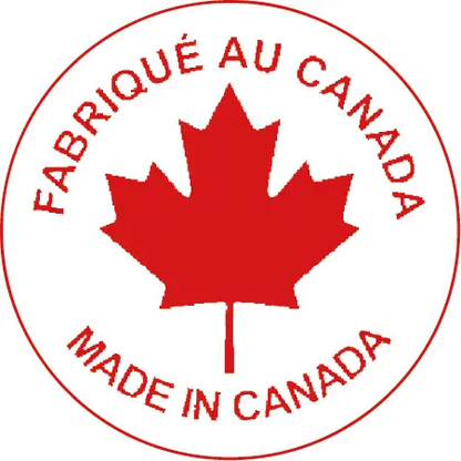 Étiquettes rondes, avec inscription « Fabriqué au Canada » (500) S&P Le magasin des Commerçants